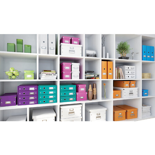 Leitz Boîte de rangement Leitz WOW Click & Store 281x200x370mm violet