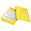 Leitz Boîte à compartiments Leitz WOW Click & Store 281x100x370mm jaune