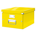 Leitz Boîte de rangement Leitz WOW Click & Store 281x200x370mm jaune