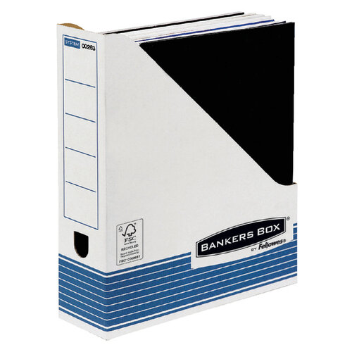 Bankers Box Porte-revues Bankers Box System A4 blanc/bleu