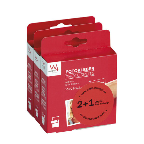 WALTHER Fotoplakker Walther 10x12mm 3x1000 stuks