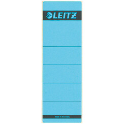 Etiquette dorsale Leitz 62x192 adhésive large bleu
