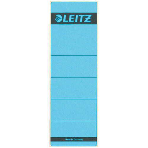 Leitz Etiquette dorsale Leitz 62x192 adhésive large bleu