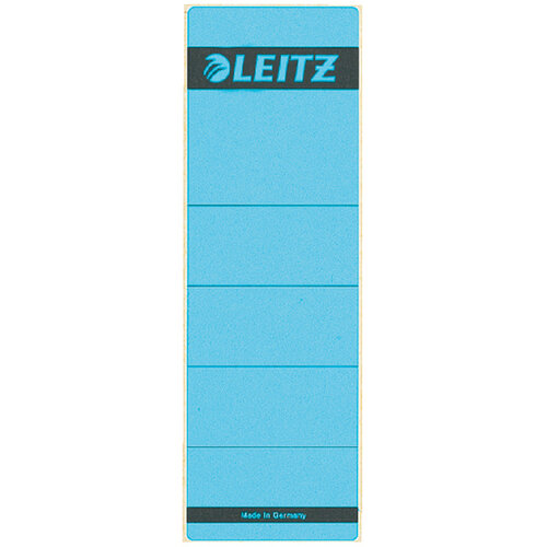 Leitz Rugetiket Leitz breed/kort 62x192mm zelfklevend blauw