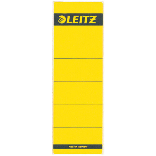 Leitz Etiquette dorsale Leitz 62x192mm adhésive large jaune