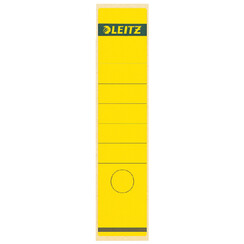 Etiquette dorsale Leitz 62x285mm adhésive large/longue jaune