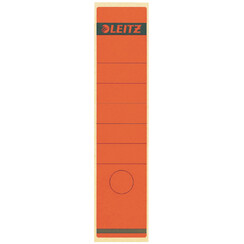 Rugetiket Leitz breed/lang 62x285mm zelfklevend rood