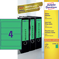 Avery Zweckform Rugetiket Avery breed 61x192mm zelfklevend groen