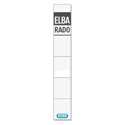 Etiquette dorsale Elba Rado 24x159mm à insérer étroite blanc