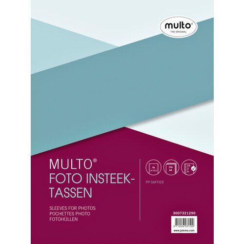 Multo Fototas Multo A4 23-gaats 4-vaks 10X15cm PP transparant