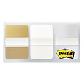 Post-it Indextabs 3M Post-it 686 25.4mmx38mm goud, wit & zilver