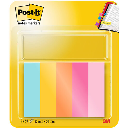 Post-it Marque-pages 3M Post-it 670-5 12,7x44,4mm Beachside