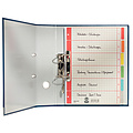 Leitz Tabbladen Leitz 4-gaats 4350 6-delig grijs karton