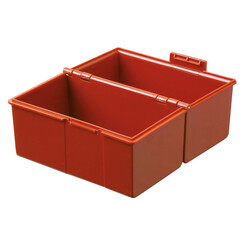 Boîte à fiches Han Large A6 plastique rouge