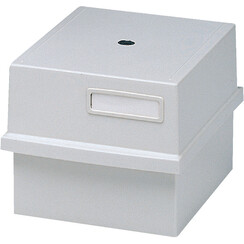 Boîte à fiches  Exacompta A6 court plastique gris