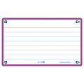 Oxford Flashcard Oxford 2.0 75x125mm 80 feuilles 250g ligné lilas