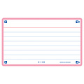 Oxford Flashcard Oxford 2.0 75x125mm 80 feuilles 250g ligné rose