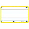 Oxford Flashcard Oxford 2.0 75x125mm 80 feuilles 250g ligné jaune