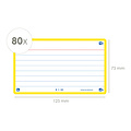 Oxford Flashcard Oxford 2.0 75x125mm 80 feuilles 250g ligné jaune