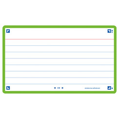 Flashcard Oxford 2.0 75x125mm 80 feuilles 250g ligné vert