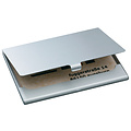 Sigel Visitekaarthouder Sigel VZ135 voor 15 kaarten 91x58mm graveerbaar aluminium mat zilver