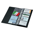 Sigel Visitekaartringband Sigel VZ300 voor 200 kaarten 90x58mm kunststof zwart