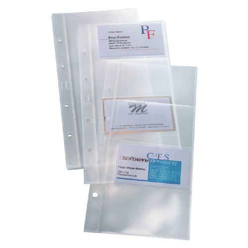 Sigel Pochettes cartes de visite Sigel VZ350 80 cartes p/ classeur VZ300