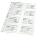 Leitz Pochette Leitz Premium pour cartes de visite Copy safe A4 PP transparent