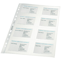 Showtas Leitz Premium voor visitekaartjes copy safe PP A4 glashelder