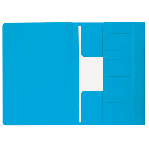 Jalema Dossiermap Secolor  Mammoet folio 3 kleppen 270gr blauw