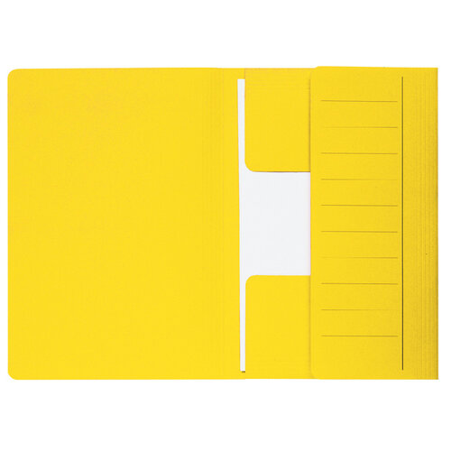 Jalema Dossiermap Secolor  Mammoet folio 3 kleppen 270gr geel