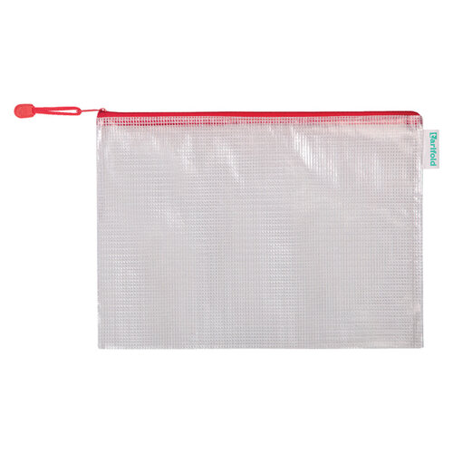 Tarifold Pochette rangement Tarifold avec zip 330x240mm PVC rouge