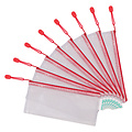 Tarifold Pochette rangement Tarifold avec zip 250x115mm PVC rouge