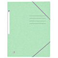 Oxford Elastomap Oxford Top File+ A4 3 kleppen 390gr pastel groen