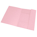 Oxford Elastomap Oxford Top File+ A4 3 kleppen 390gr pastel roze