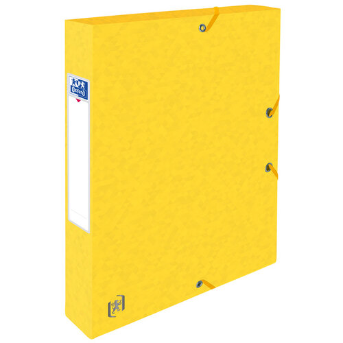 Oxford Elastobox Oxford Top File+ A4 40mm geel