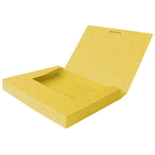 Oxford Elastobox Oxford Top File+ A4 40mm geel
