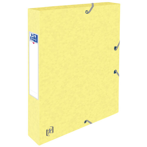 Oxford Boîte de classement à élastique Oxford Top File+ A4 40mm pastel assorti