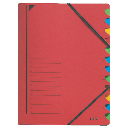 Leitz Trieur Leitz 3907 12 compartiments rouge