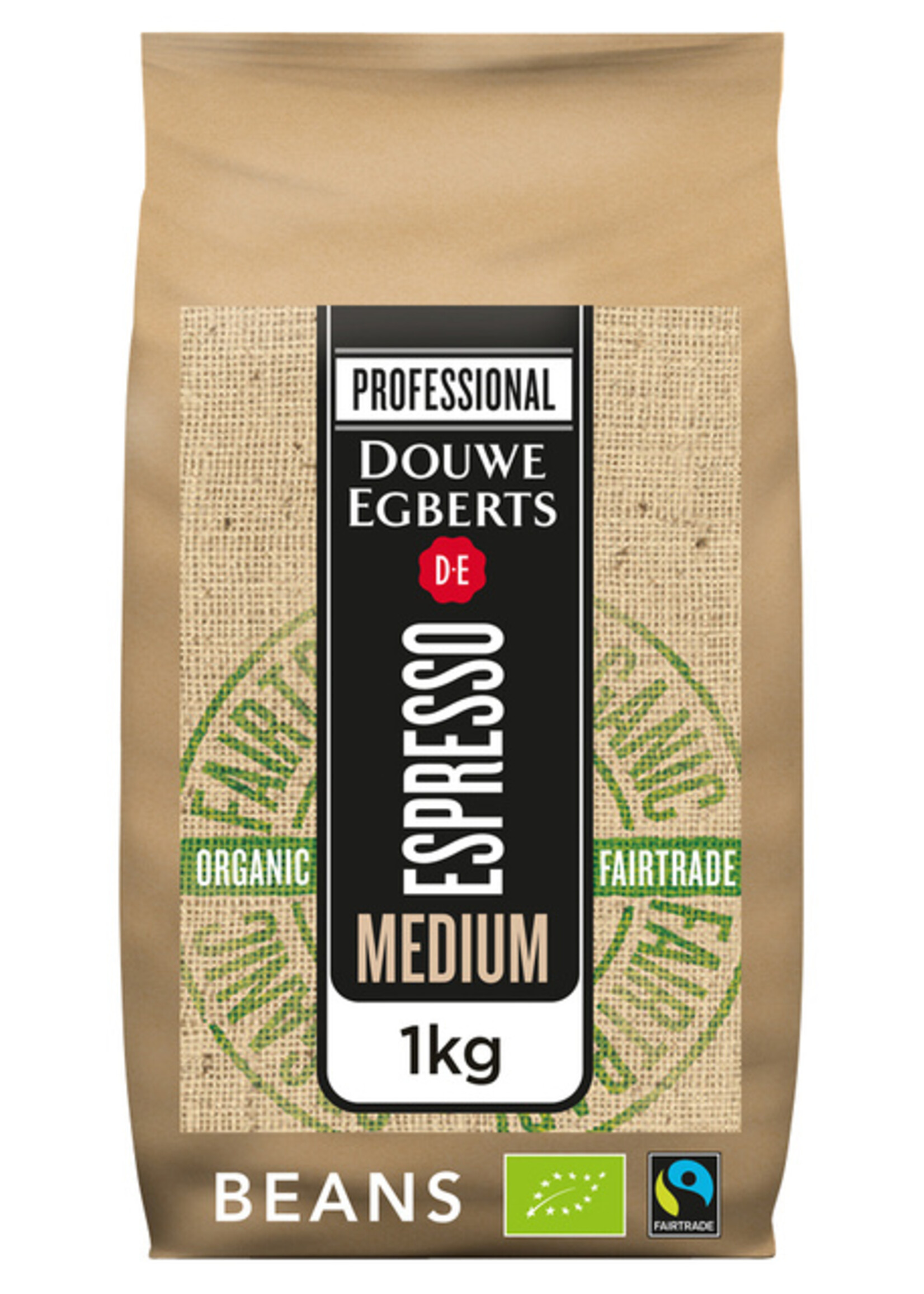 Douwe Egberts Café en grains Douwe Egberts espresso Medium Roast Organic & Fairtrade 1000g