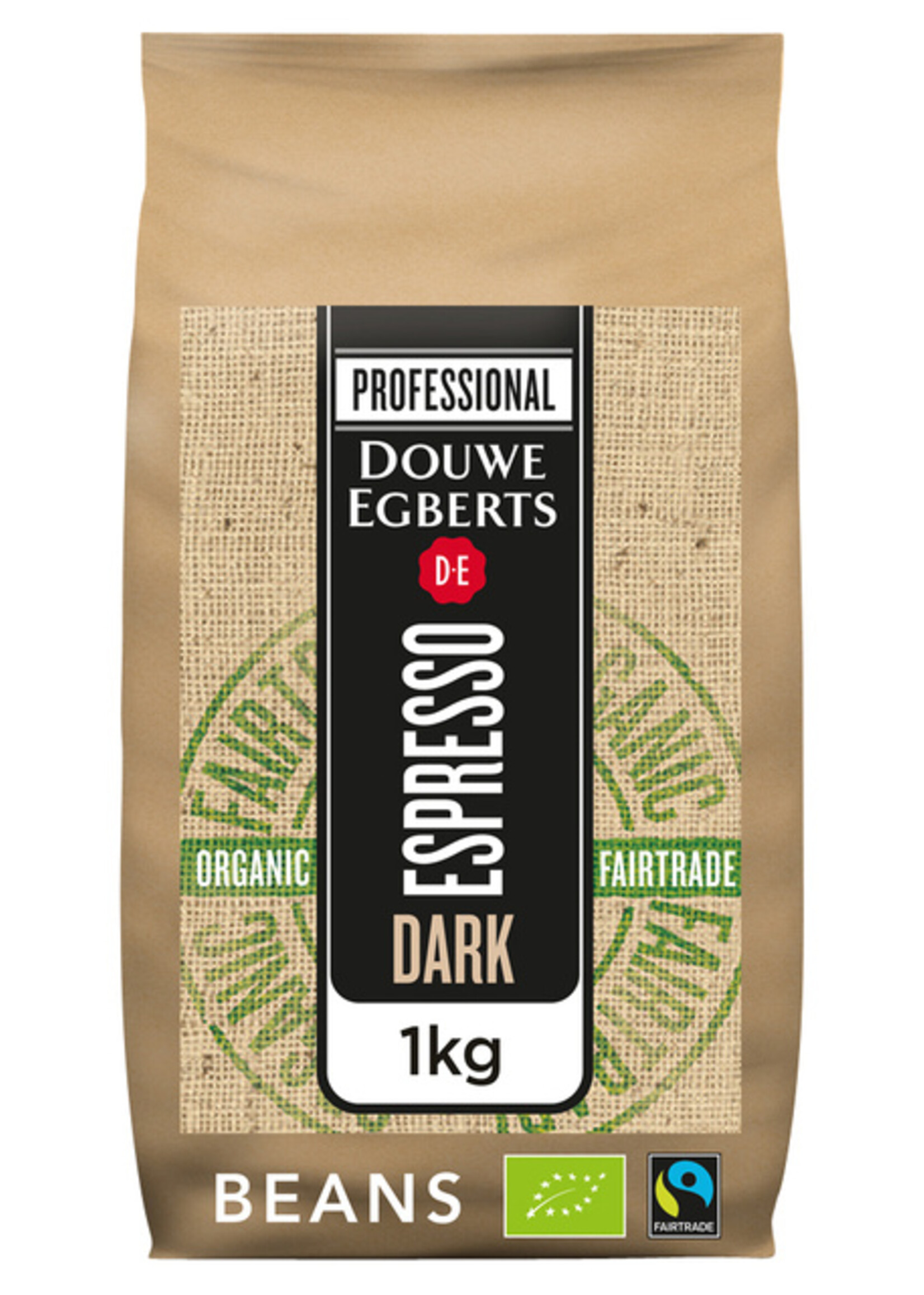 Douwe Egberts Café en grains Douwe Egberts espresso Dark Roast Organic & Fairtrade 1000g