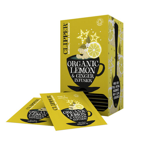 Clipper Infusion Clipper Lemon et Ginger Bio 25 sachets