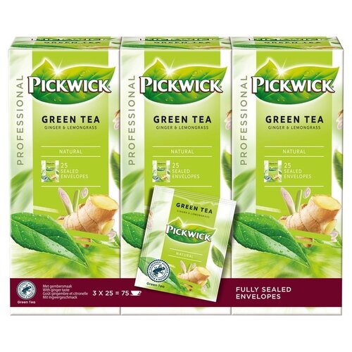 Pickwick Thee Pickwick green ginger lemongrass 25x2gr