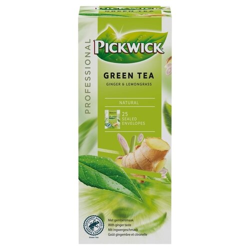 Pickwick Thé vert Pickwick Ginger Lemon 25x 2g