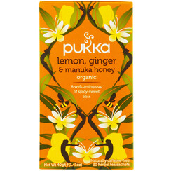 Thé Pukka Lemon Ginger & Manuka Honey 20 sachets