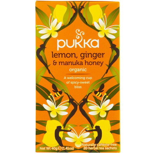 Pukka Thé Pukka Lemon Ginger & Manuka Honey 20 sachets