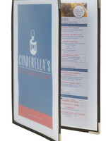 Securit Protège-menu Securit A4 2 volets/4 pages transparent