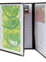 Securit Protège-menu Securit A4 3 volets/6 pages transparent