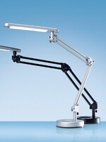 Hansa Lampe de bureau Hansa LED 4 Stars gris argenté