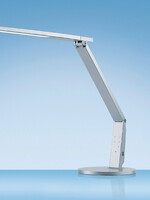 Hansa Lampe de bureau Hansa LED Vario Plus gris argenté